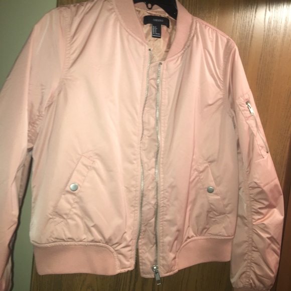 Pink Bomber Jacket Forever 21 - Picture 2 of 3